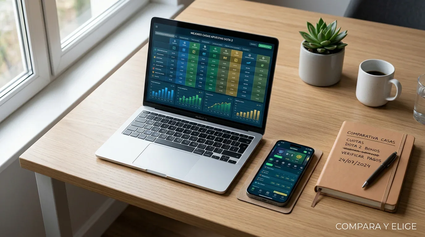 Comparativa de las mejores casas de apuestas para Dota 2 en 2026