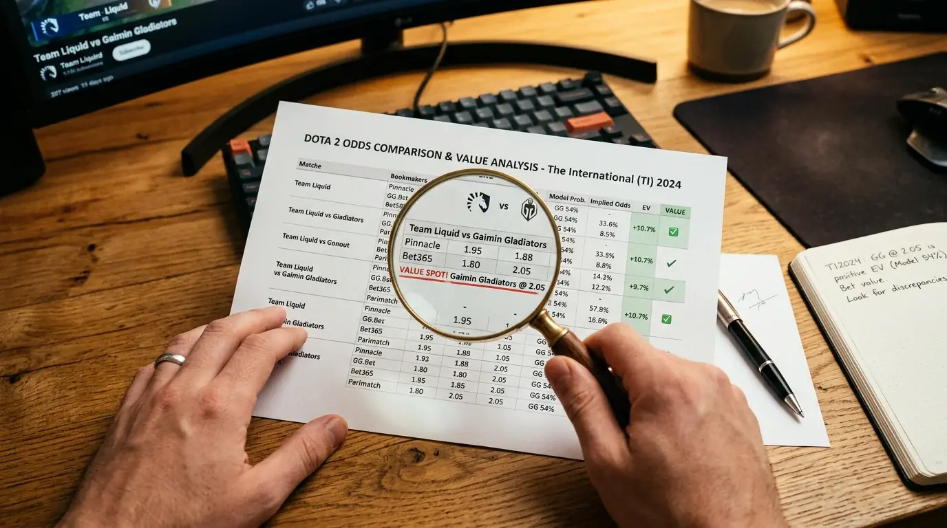 Value betting y búsqueda de valor en apuestas de Dota 2